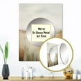 thumbnail image 3 of Designart "pasture Grasslands Minimalism II" Landscapes Mirror Wall Decor - Traditional Beige Landscapes Large Mirror For Wall Art Decor - 32" x 24" Inch, 3 of 5