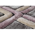thumbnail image 3 of MDA Rugs Mateos Shag Contemporary Designed Area Rug Lavender/Ivory/Grey 2'3'' X 8' 8' Runner Living Room, Bedroom, Dining Room Rectangle, 3 of 4