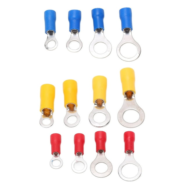 Surtido de conectores de crimpado, 240 piezas, kit de terminales de anillo mixto, conectores eléctricos, diseño elevado