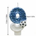 thumbnail image 3 of Soccer Number Birthday Candles, LED Light Up Cake Topper for, Battery Operated Reusable Happy Birthday Candle for Football Theme Party Decor 4 inch 9, 3 of 8