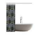 thumbnail image 2 of ARTJIA Animal Silhouette Drawing Of A Black Cat Bathroom Waterproof Fabric Shower Curtain 66x72 inches, 2 of 2
