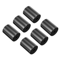 Uxcell Flat Decorative Lamp Base Holder Cover Sleeve E26/E27 Lamp Socket Cup Black 6 Pack