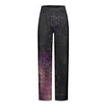 thumbnail image 3 of Men's Plaid Casual Pants Soft Elastic Waist Baggy Pajama Pants with Pockets Fashion Print Lightweight Straight Leg Loungewear Pant, 3 of 4