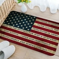 thumbnail image 2 of American Flag Bathroom Rug Mat, Patriotic Non-Slip Bath Carpet Independence Day Bathroom Rugs , 4th July Independence Day Waterproof Non-Slip Bath Carpet, Rustic Red Blue White(17"X29"), 2 of 3