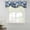 Multi, variant on White Blue Spring Floral Tie Up Valance Curtains for Windows, Kitchen Curtains Window Treatments, Vintage Flowers Pastoral Short Window Shades Valances for Bedroom Bathroom Cafe 42"x18"