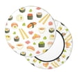 thumbnail image 2 of Fotbe Sushi and Rolls Stool Covers Round,Waterproof Round Bar Stool Covers Bar Chair Covers Washable Stool Cushion Slipcover for 12-14 Inch Chair-14 inch, 2 of 7