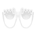 thumbnail image 1 of MERIGLARE Toe Separators Breathable Durable Soft Portable Toe Straightener for Fitness White, 1 of 9