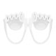 thumbnail image 1 of Separador de Dedos Sunnimix Espaciador Duradero Suave Portátil Blanco, 1 of 8