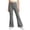 Dark Gray -BK11, variant on Girls Ruffle Flare Leggings, High Waist Bell Bottom Pants for Kids, Dance Gymnastics Casual Leggings 3-15 Years Orange 140