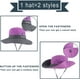 thumbnail image 5 of Sombrero de sol para mujer con coleta, protección UV, ala ancha y plegable para playa y pesca. Levamdar  HMJM364-8, 5 of 6