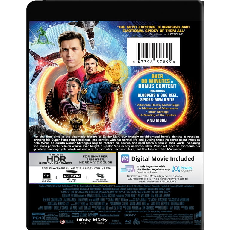 Amazon.com: Spider-Man: No Way Home [SteelBook] [4K Ultra HD