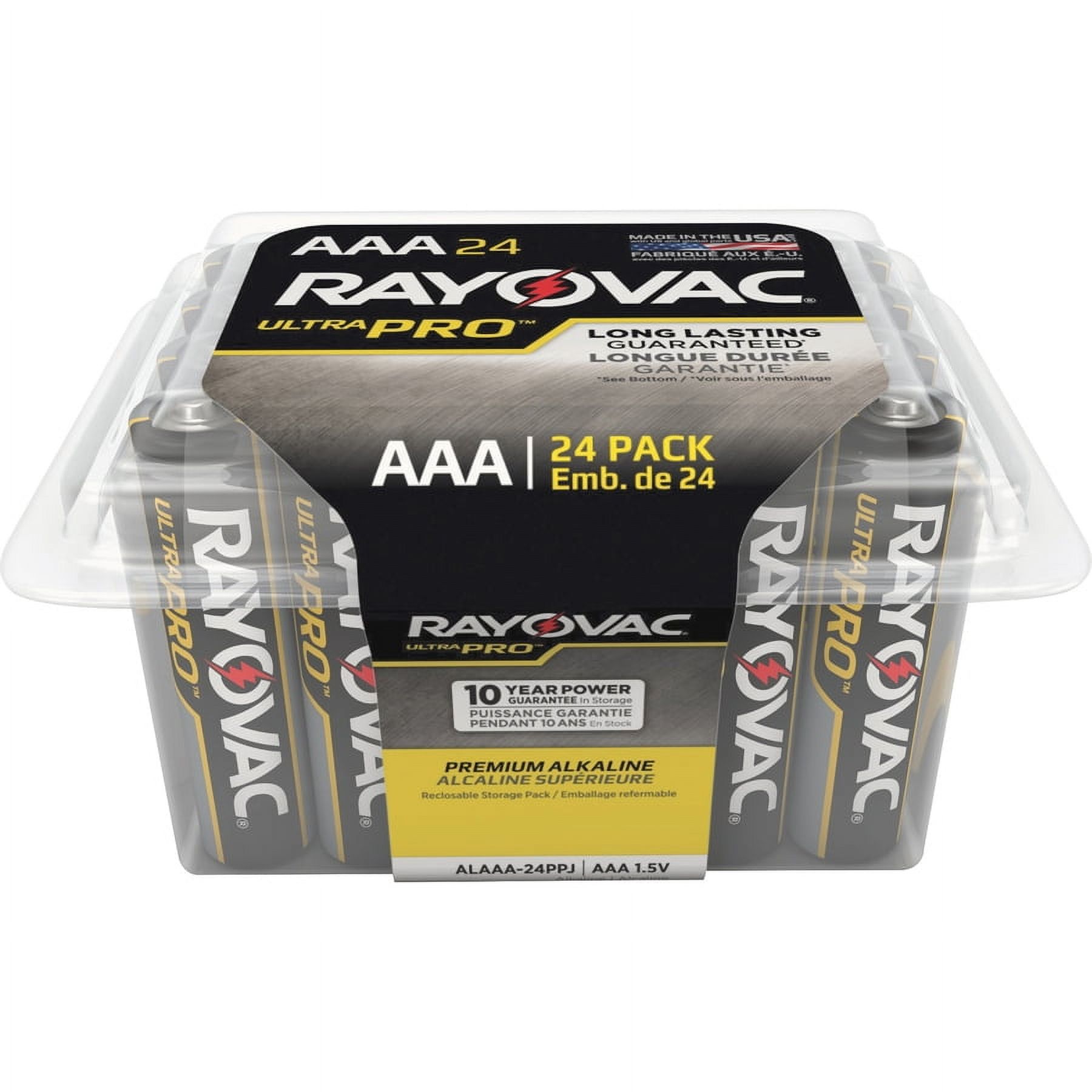 Rayovac Ultra Pro Alka Aaa24 Storage Pak - For Multipurpose - Aaa - 288 / Carton