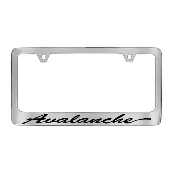 Chevrolet Avalanche Chrome Plated Metal License Plate Frame Holder