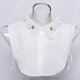 thumbnail image 1 of Media Camisa Blusa de cuello falso extraíble Soledad Camisa de cuello, 1 of 10