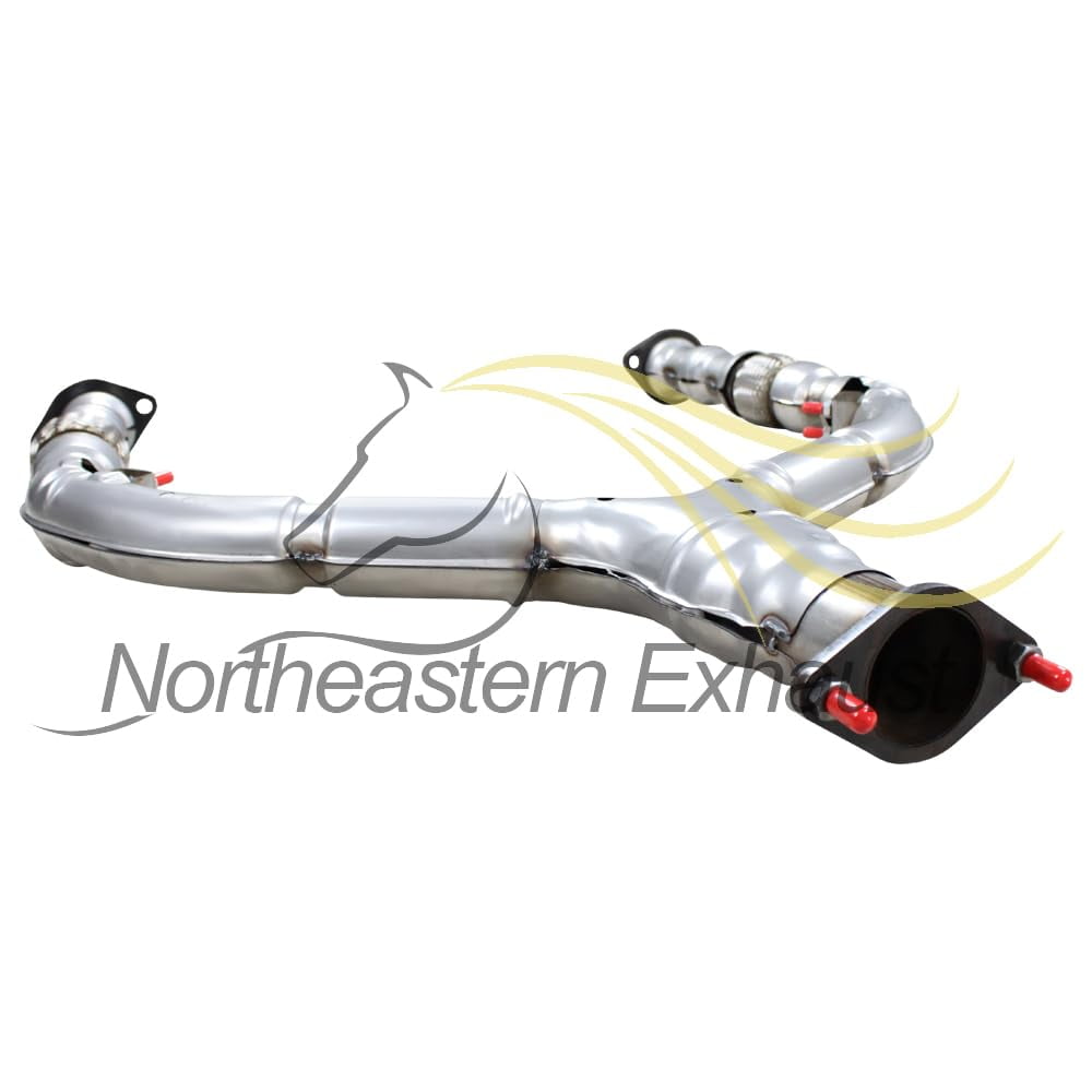 Stainless Steel Exhaust Front Flex Y Pipe Fits 2013 Infiniti EX37 3.7L & 2008-2012 EX35 3.5L - Direct Fit (RWD Models Only)