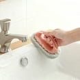 thumbnail image 5 of Orangide 2-Handheld Scrub Brush with Handle, Sponge Scrubbers for Kitchen Bathroom Tub Tile Cleaning, Non-Slip Grip, 3 Colors to Choose, 5 of 6