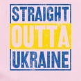 thumbnail image 2 of CafePress - Straight Outta Ukraine Support Ukraine Body Suit - Baby Light Bodysuit, Size Newborn - 24 Months, 2 of 4