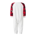 thumbnail image 4 of Ensemble de Pyjama 2 Pcs à Col Rond Imprimé Orignal Décontracté à Manches à Carreaux pour la Famille Tenue Quotidienne, 4 of 9