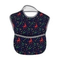 thumbnail image 2 of Hirioo Christmas Deer for Baby Waterproof Pocket Bib Adjustable Closed for Babies Toddlers with Large Pocket 6-24Months, 2 of 8
