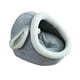 thumbnail image 5 of Cama para gatos, cueva, camas para mascotas, tiendas de campaña, manta antideslizante para gatitos, casa para mascotas, perrera cálida para cachorros, , Gris, M Gris, 5 of 8