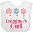 thumbnail image 3 of Inktastic Grandma's Girl Grandaughter Girls Baby Bib, 3 of 4