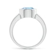 thumbnail image 2 of Angara Natural 2.3 Ct. Aquamarine Solitaire Ring in 14K White Gold for Women (Ring Size: 7.5), 2 of 8