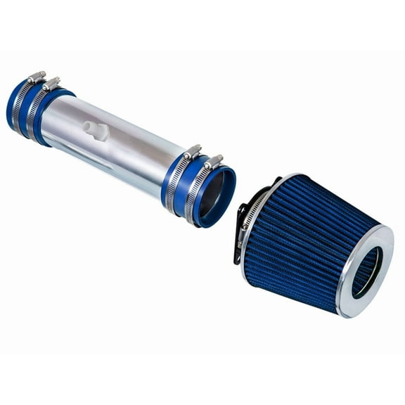 Rtunes Racing Short Ram Air Intake Kit   Filter Combo BLUE Compatible For 02-06 Nissan Altima / 03-06 Nissan Murano V6