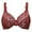 Cabernet Red, variant on MELENECA Women's Full Coverage No Padding Plus Size Lace Underwire Bra Black 34B