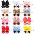 thumbnail image 2 of Bohemia Beach Bow Headwear Sun Glasses Sun Flower Glasses Kids Sunglasses Girls Headband Children Sunglasses Headband Set SET 12, 2 of 8