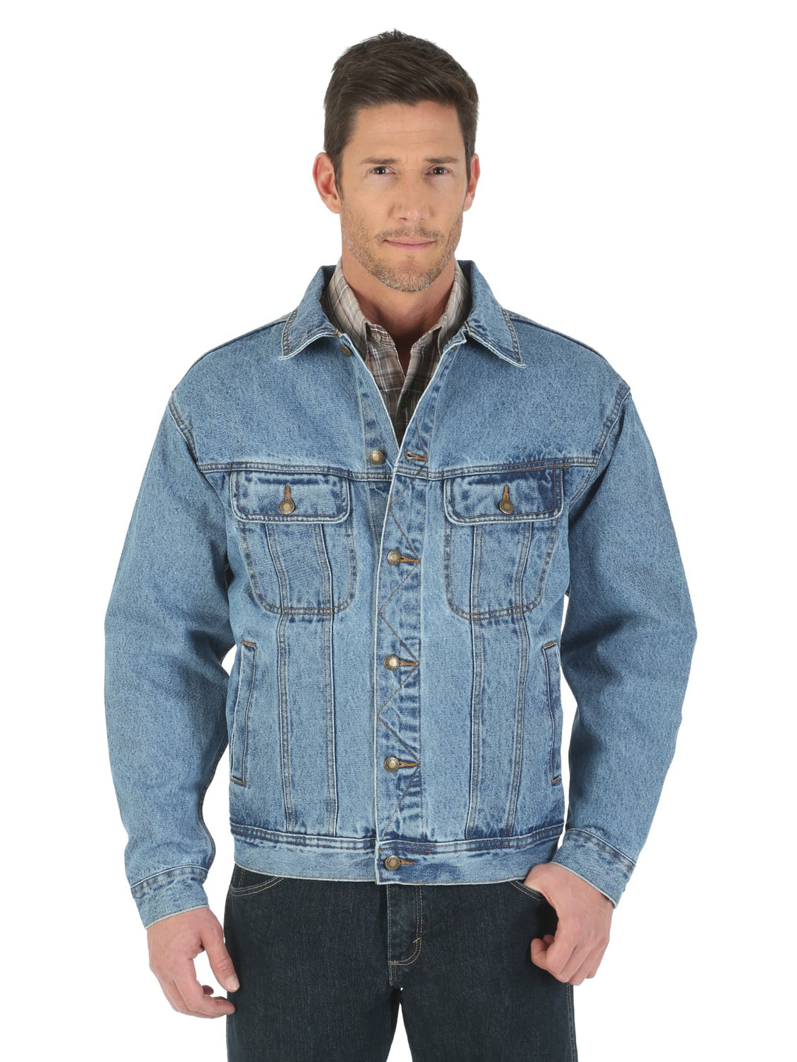 Wrangler - Wrangler Denim Jacket (Big & Tall Sizes) - Walmart.com