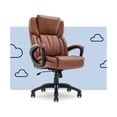 thumbnail image 3 of Serta Garret Executive Office Chair Cognac Bonded Leather, 3 of 8