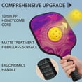 thumbnail image 4 of Pickleball Paddles Set Of 1, Fiberglass Surface, Liquid & Marble Print, 1 Paddles, 2 Balls & Bag, 4 of 5