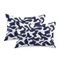 thumbnail image 2 of Haosy Satin Pillowcase for Hair and Skin Standard Cooling Silk Pillow Case with Envelope Closure Dark Blue Spots 20"x30", 2 of 9