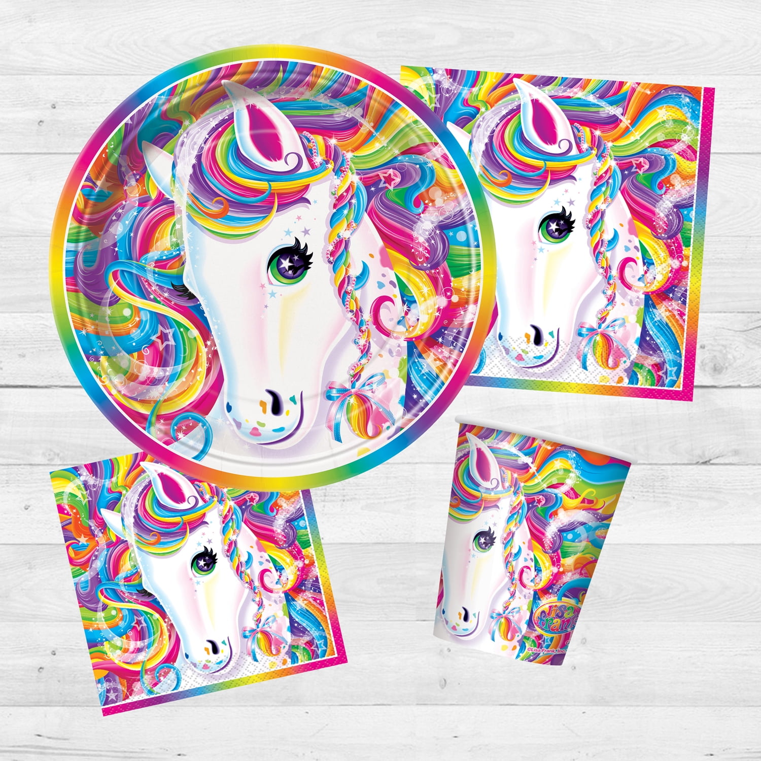 Lisa Frank Rainbow Majesty Luncheon Napkins, 6.5 in, 16ct