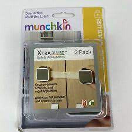 Munchkin Xtraguard Dual Action Multi Use Latches, Pack of 4 (Each containing 2 units)
