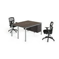 thumbnail image 3 of Boss Office Products Simple System Face to Face Double Desks with Pedestals in Driftwood, 3 of 3