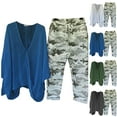 thumbnail image 3 of Baqcunre Stylish Set Camouflage Trousers Two-Piece Set,Color White,Size S-XXL, 3 of 3