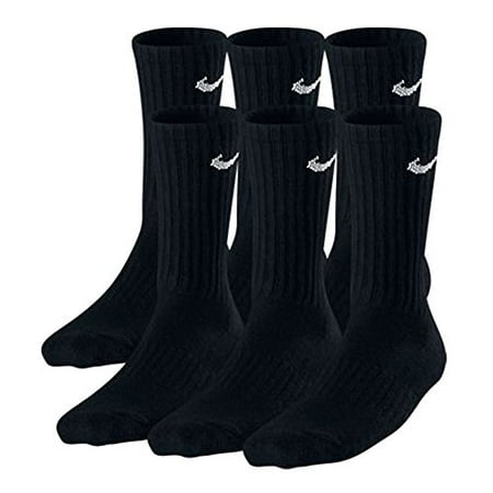 Nike Boys Crew Socks - 6 Pair Black | Walmart Canada