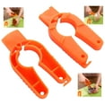 thumbnail image 4 of Multi Function Bottle Opener, 2Pcs Plastic Bottle Cap Opener, Drink Beer Soda Can Opener, Jar Opener Gripper Water Bottle Openers, Easy Grip Jar Opener for Weak & Arthritic Hands, Seniors, Orange, 4 of 8