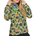 thumbnail image 4 of KLL Pineapples Palm Leaves for Womens Pullover Hoodie with Pocket Hooded Long Sleeve Shirts Sweatshirt for Women-Medium, 4 of 7