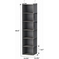 thumbnail image 3 of Organizador colgante para armario YOUDENOVA, 6 estantes, gris, no tejido, 3 of 5