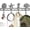 Antique White, variant on Comfify Cast Iron Wall Mounted Coat Hooks, Seashell Design, 4 Hooks, Rust Brown Finish
