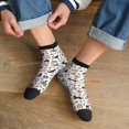 thumbnail image 3 of Fuzoiu Black Cat And Snake Print Adult Socks, Crew Moisture-wicking Socks, Unisex Cushion Crew Socks,Casual Sports Ankle Socks, 3 of 7