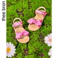 thumbnail image 2 of Girls Sandals Toddler Summer Dress Shoes Gladiator Beach Flat Sandals(AA388 Rose/6M), 2 of 6