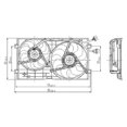 thumbnail image 2 of Dual Radiator and Condenser Fan Assembly for Volkswagen Beetle 98-06 VW3115101, 2 of 3