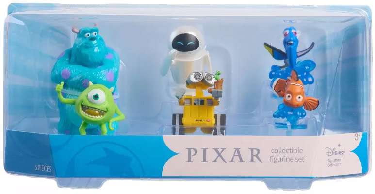 PIXAR フィギュアセット Disney / Pixar Sully, Mike Wazowski, Wall-E, Nemo & Dory 6-Piece