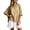 Khaki, variant on YuXingFu Maxi Dress Plus Size Mid-Length Scoop Neck Plus Size Womens Dress Long Sleeve Pleated Casual Summer Sky Blue S