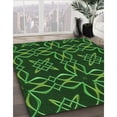 thumbnail image 3 of Ahgly Company Machine Washable Indoor Rectangle Transitional Dark Forest Green Area Rugs, 2' x 5', 3 of 7