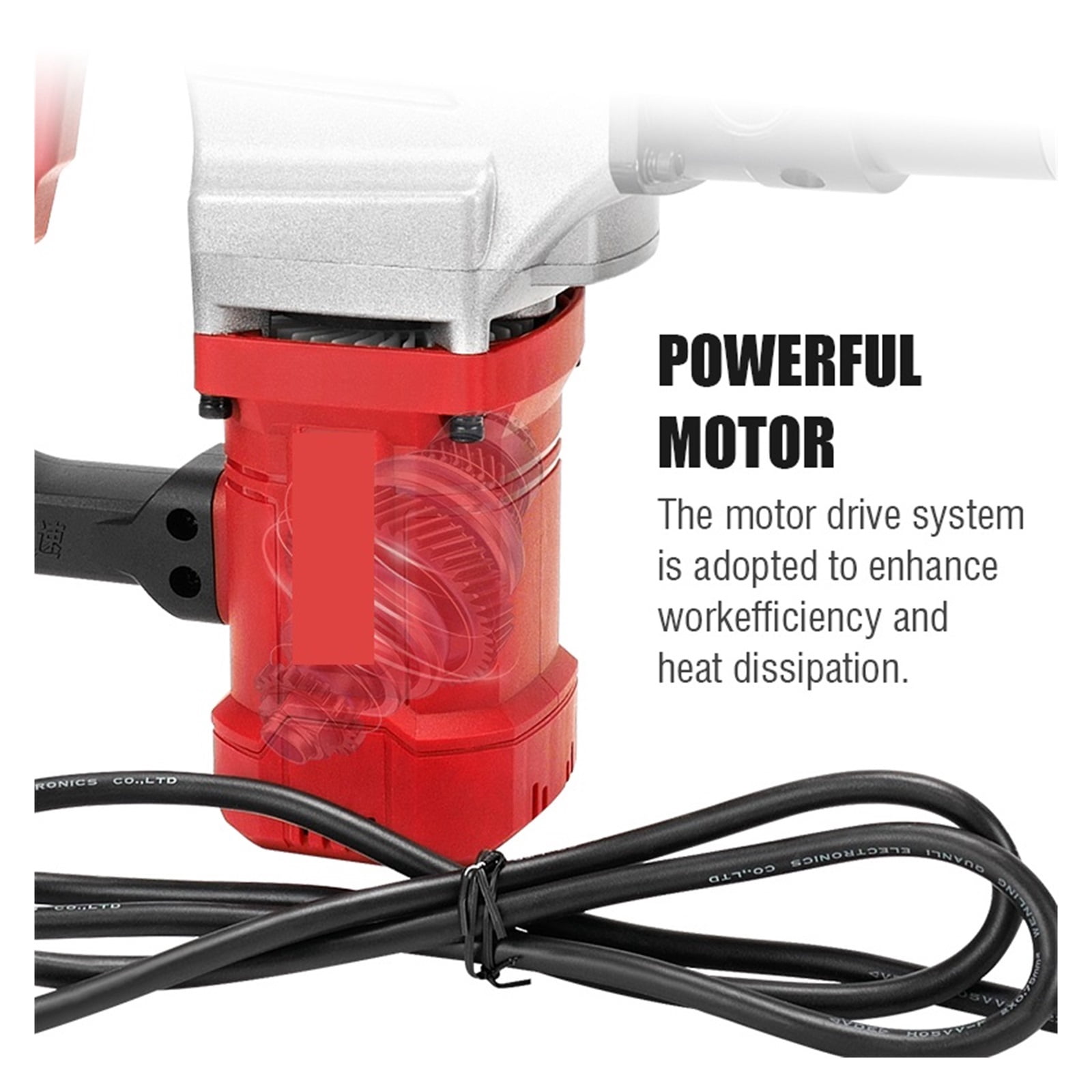 KM-300 In-line Electric Power Cable Crimping Tool, 10-300mm² Copper/Aluminum Terminal Crimping 2200W Power ,Easy to Use