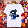 thumbnail image 3 of Camiseta con estampado de Brawl para niños, disfraz de Cosplay de estrellas de Anime, disfraz de Leon Spike, regalos de algodón para niños, camisetas casuales divertidas de verano para niños, 3 of 5